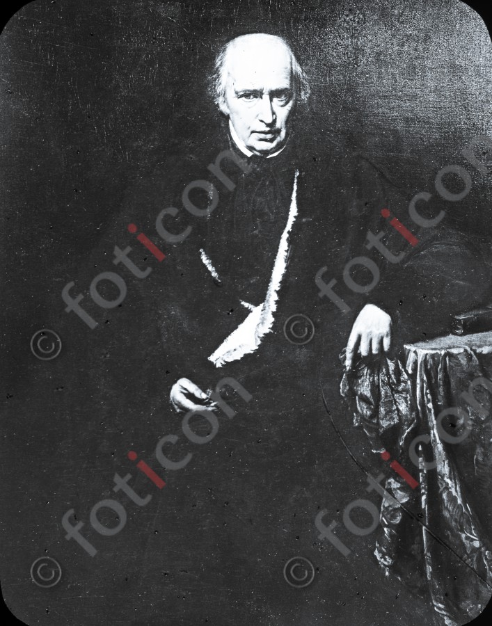 Portrait von Wilhelm von Schadow ; Portrait of Wilhelm von Schadow - Foto foticon-simon-340-009-sw.jpg | foticon.de - Bilddatenbank für Motive aus Geschichte und Kultur